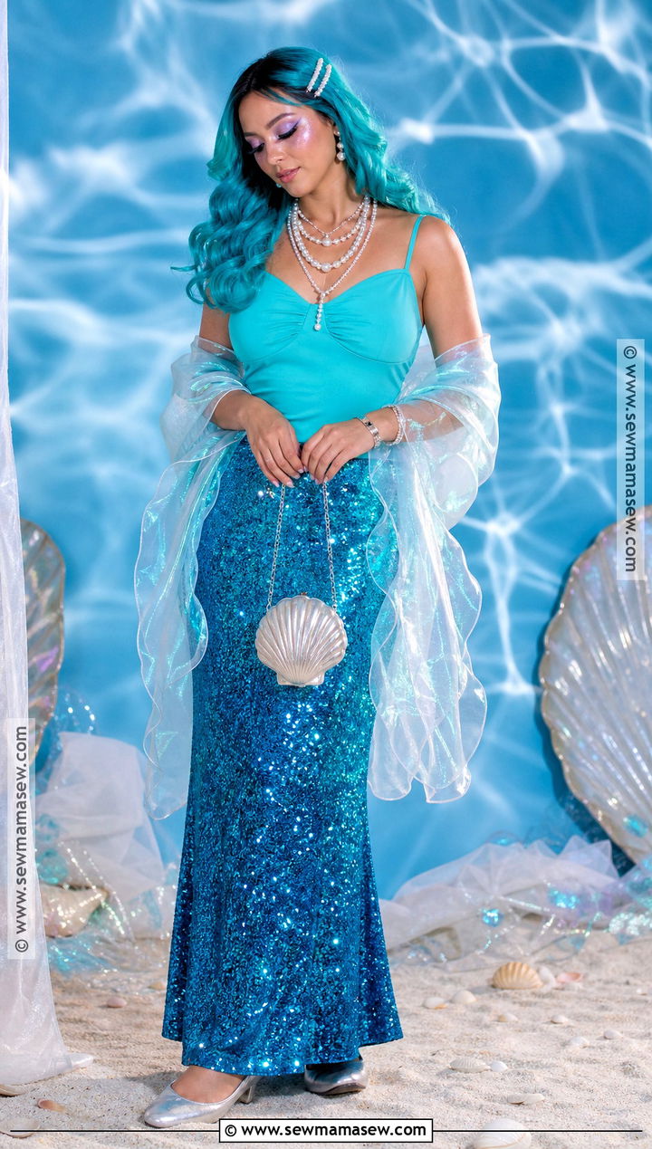 Mermaid Costume With Sequin Skirt - 35 costume ideas for women