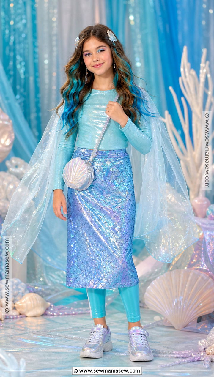 Mermaid Costume With Shimmer Skirt - 30 halloween costumes for girls 10 12