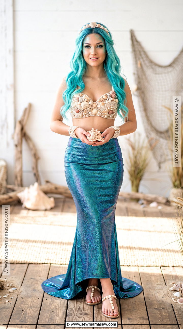 Mermaid Costume With Shimmer Skirt - 30 Halloween Costumes Solo for Women