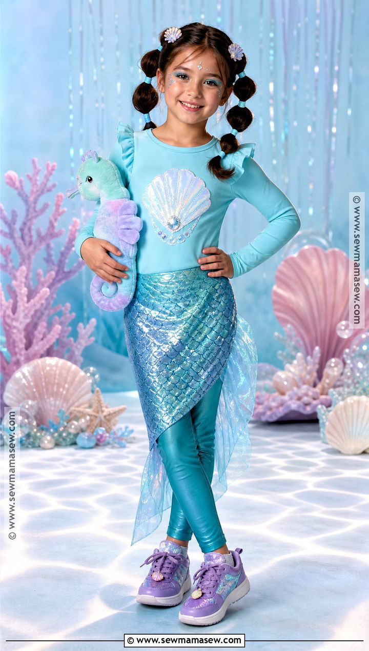 Mermaid Costume With Shimmer Skirt - 30 costumes for kids