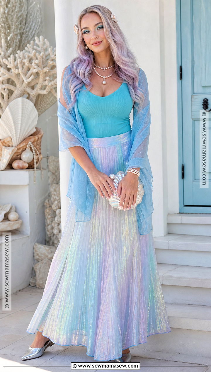 Mermaid Costume With Shimmering Skirt - 40 halloween costumes for women
