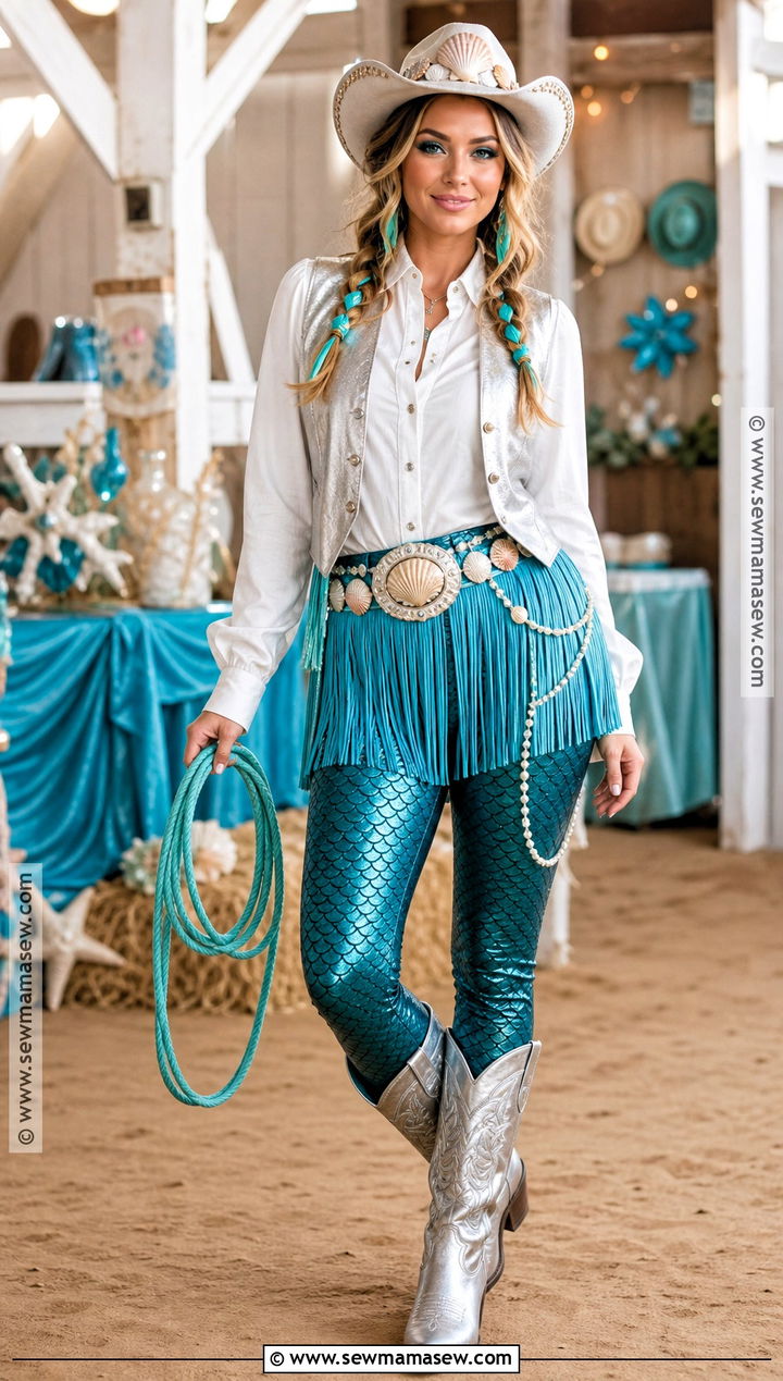 Mermaid Cowgirl Costume - 35 Mermaid Costumes
