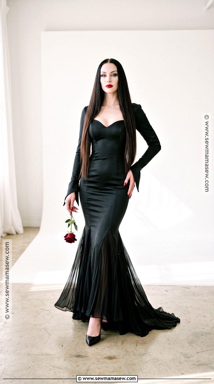 Mermaid Dress Morticia Addams Costume - 45 morticia addams costume ideas
