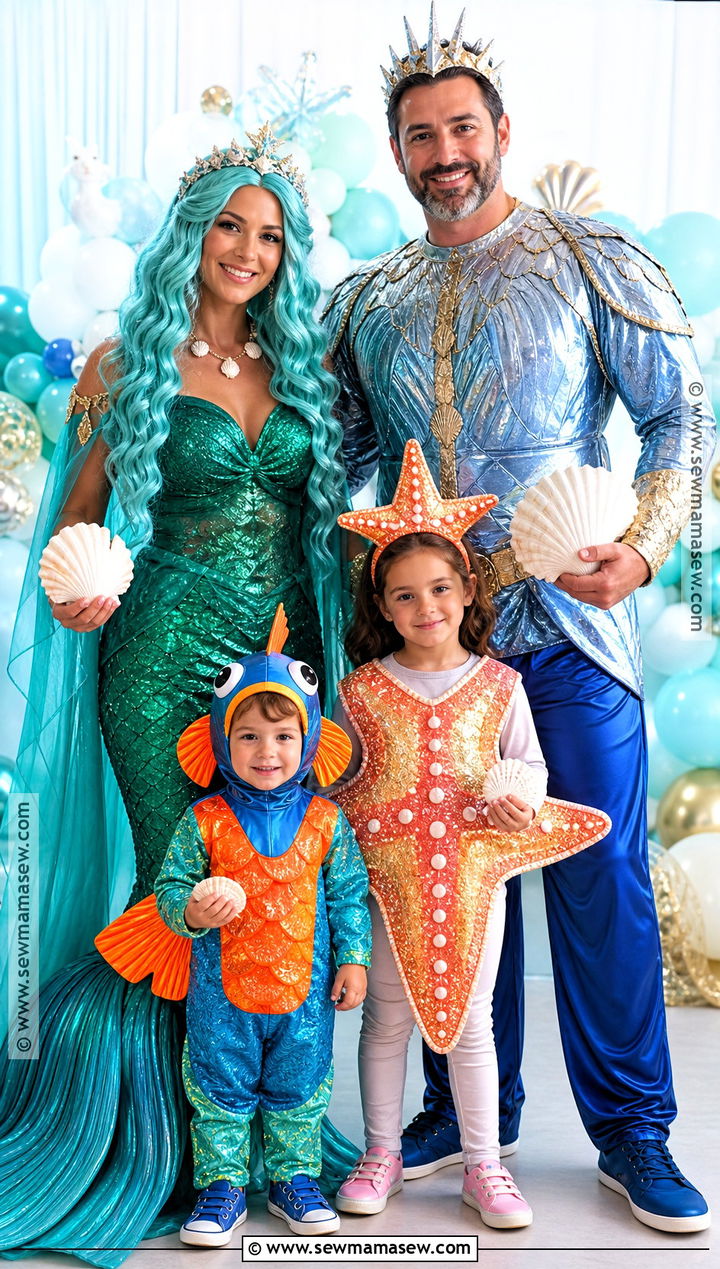 Mermaid Family Costume - 35 Mermaid Costumes