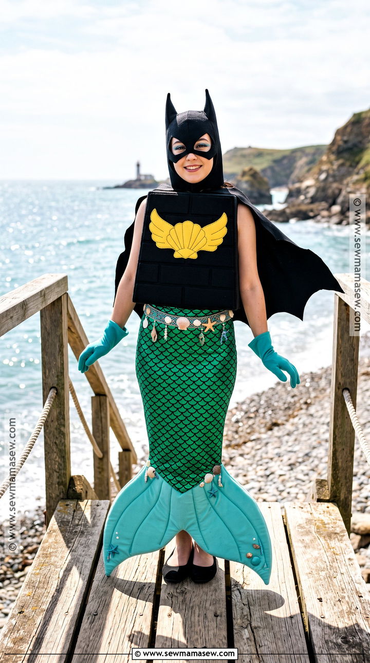 Mermaid LEGO Batman Costume - 30 lego batman costume ideas