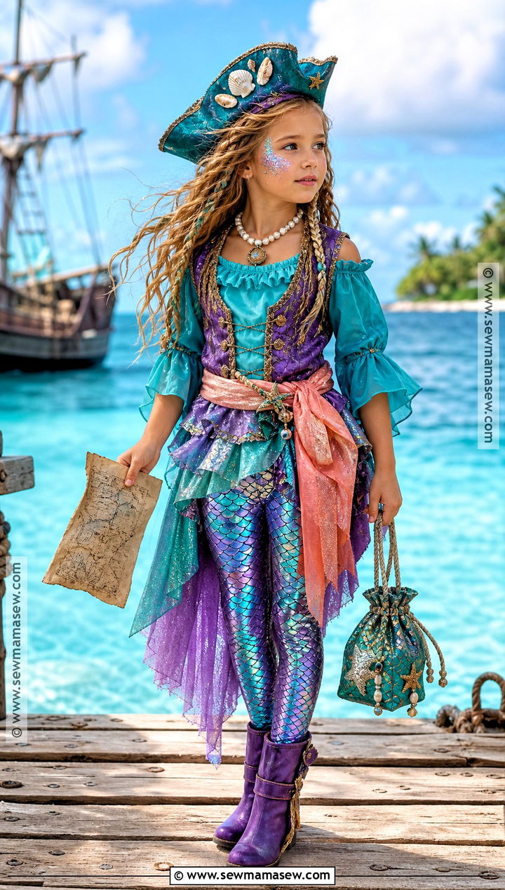 Mermaid Pirate Costume - 35 pirate costume ideas for kids
