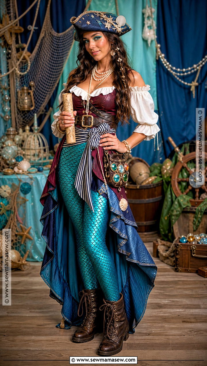 Mermaid Pirate Costume - 35 Mermaid Costumes