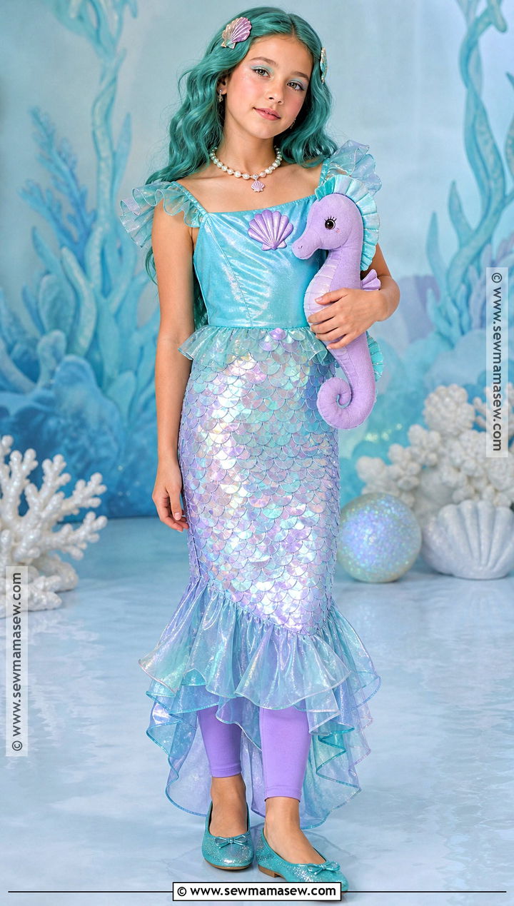 Mermaid Princess Costume With Shimmer Skirt - 35 Girl Costume Ideas