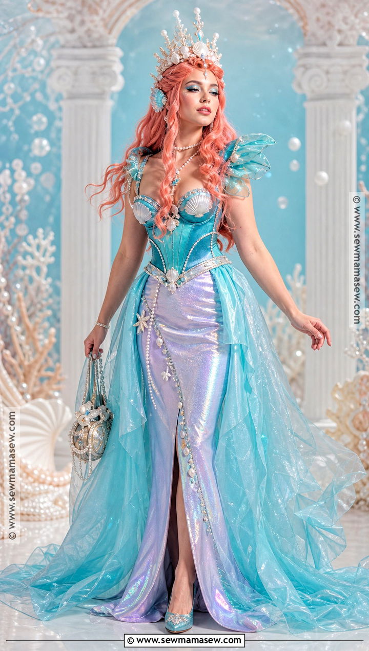 Mermaid Royalty Cosplay Sewing Pattern - 30 Cosplay Sewing Patterns Ideas