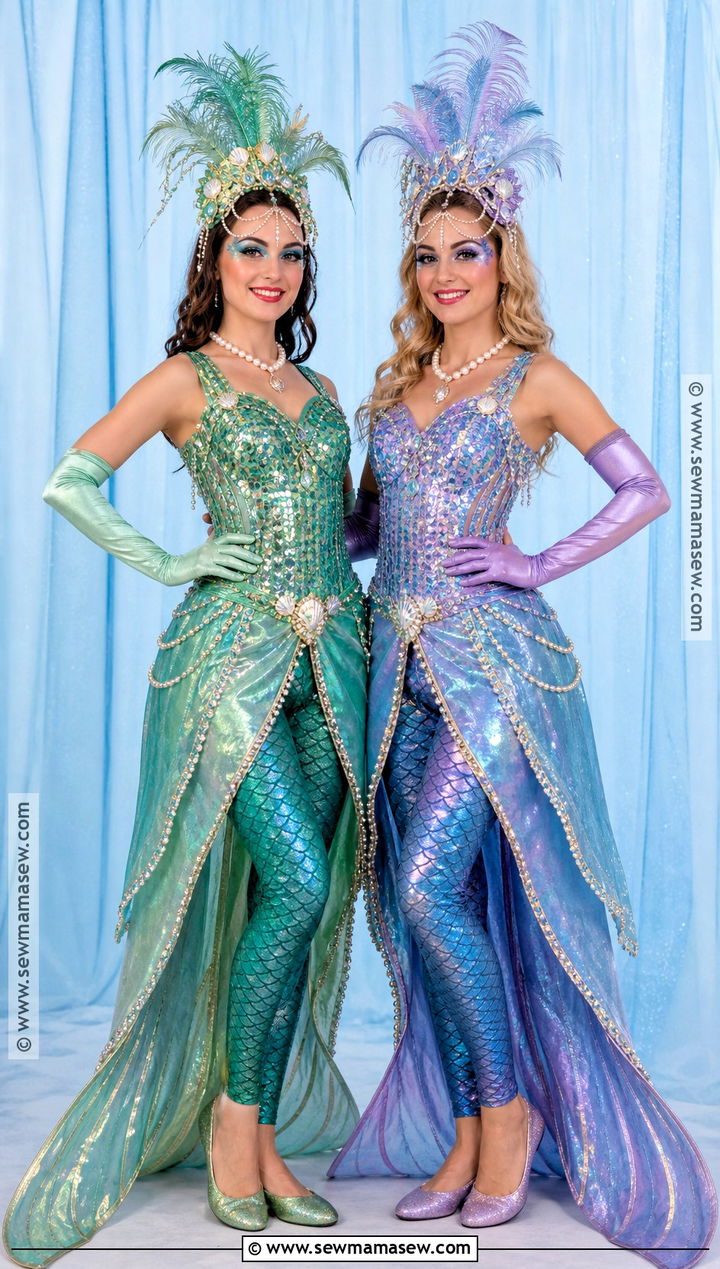 Mermaid Spink And Forcible Costume - 30 coraline couple costume ideas