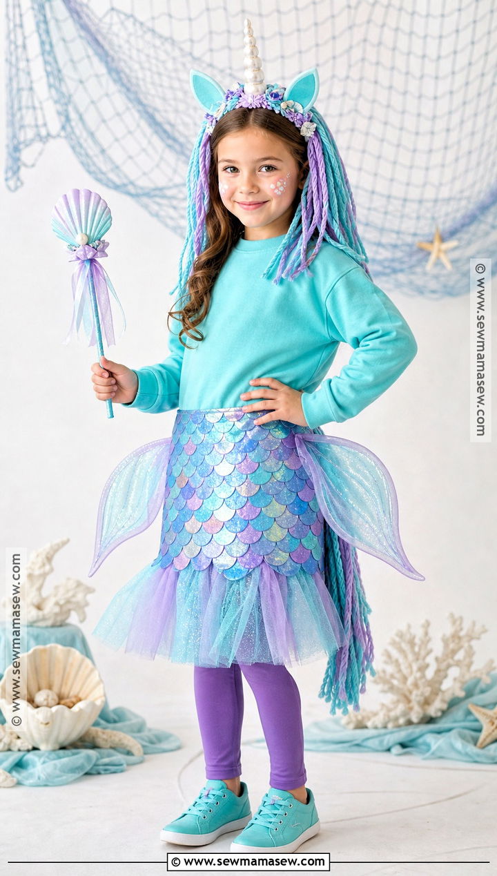Mermaid Unicorn Costume - 30 unicorn costume ideas for kids