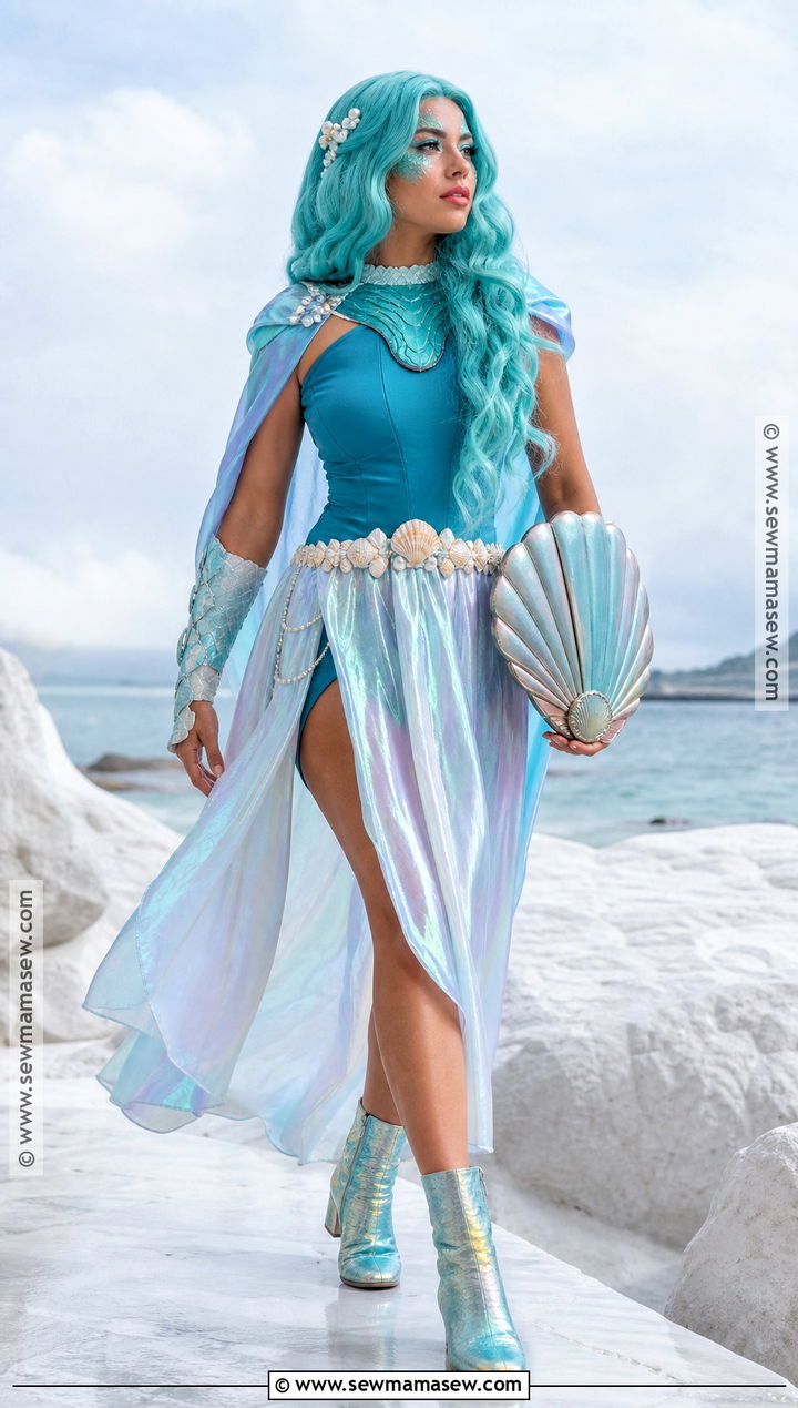 Mermaid Warrior Cosplay With Scale Makeup - 30 maquillaje cosplay ideas