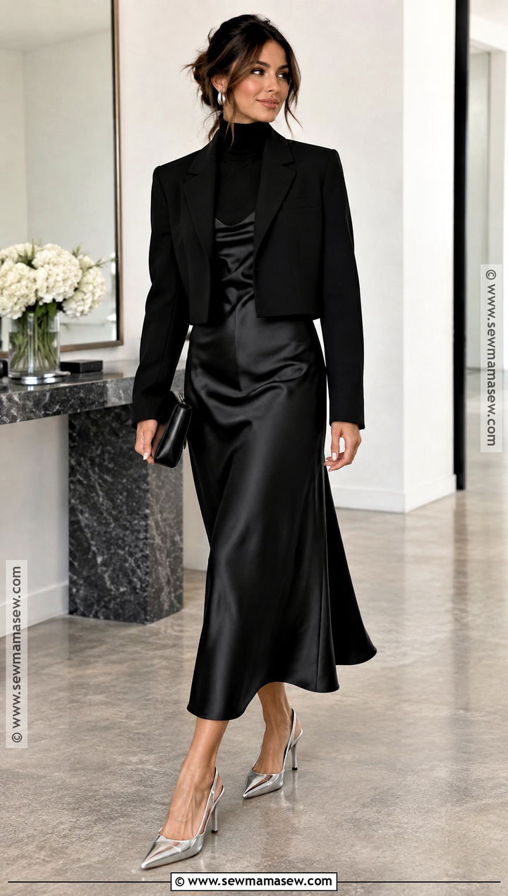Metallic Heels With A Black Slip Dress - 15 fall heels 2026