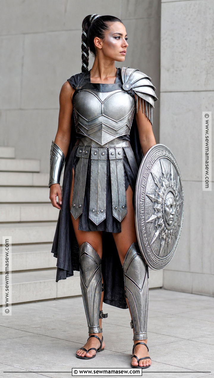 Metallic Silver Gladiator Costume - 30 Gladiator Costume Ideas for Women