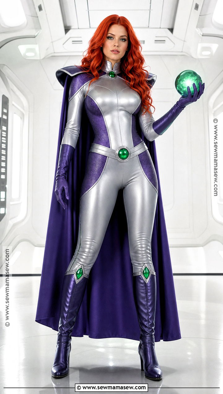 Metallic Silver Starfire Costume - 50 starfire costume ideas