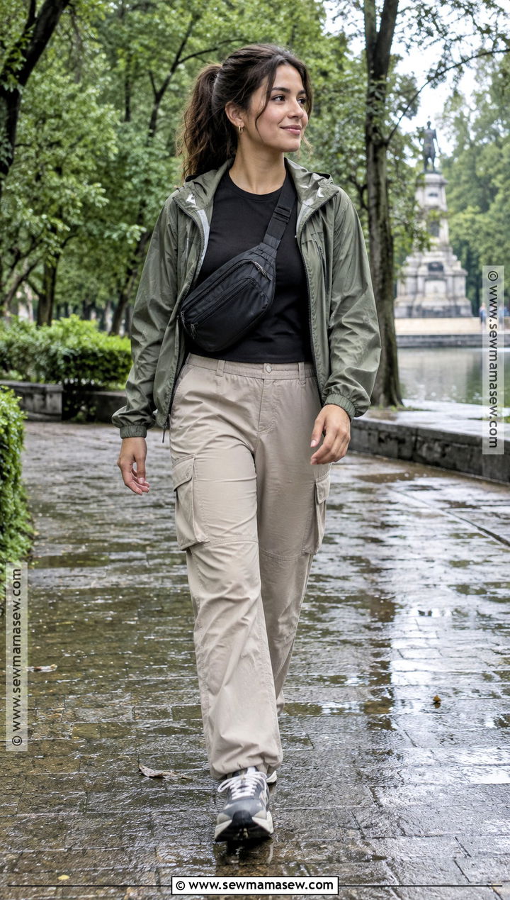 Mexico City Fall Cargo Pants And Rain Jacket Outfit - 20 mexico city fall outfits