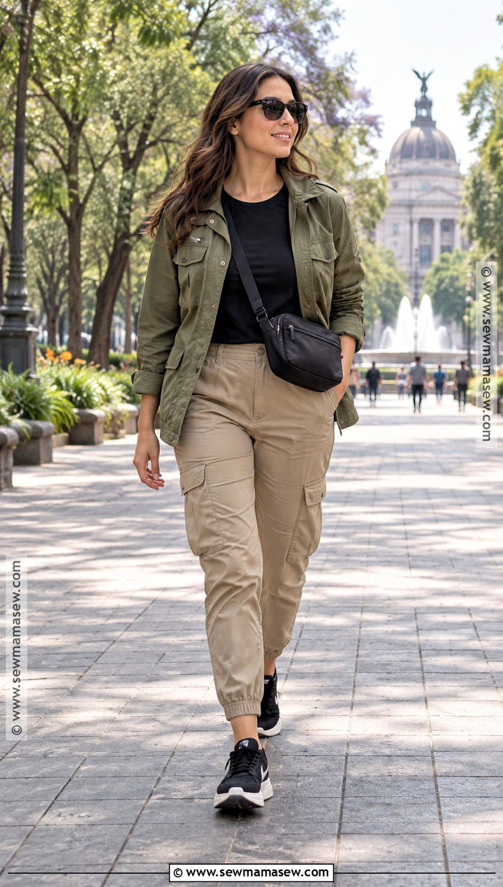 Mexico City October Utility Jacket And Cargo Pants Outfit - 15 Mexico City Outfit October Ideas