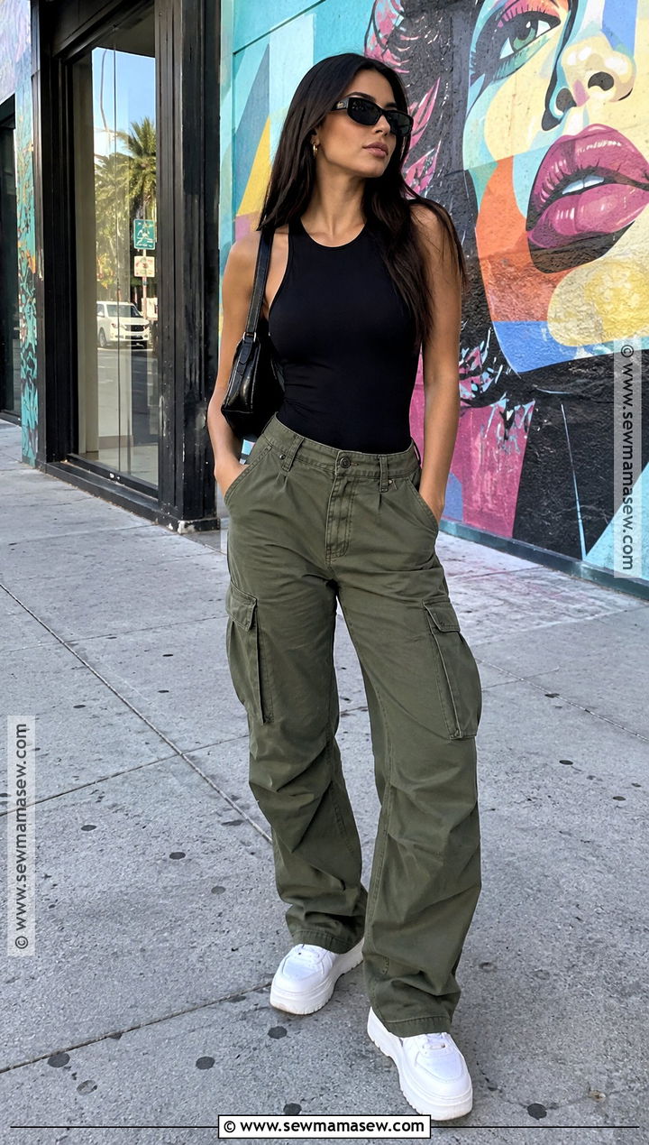 Miami Fall Bodysuit and Cargo Pants Outfit - 20 miami fall outfits