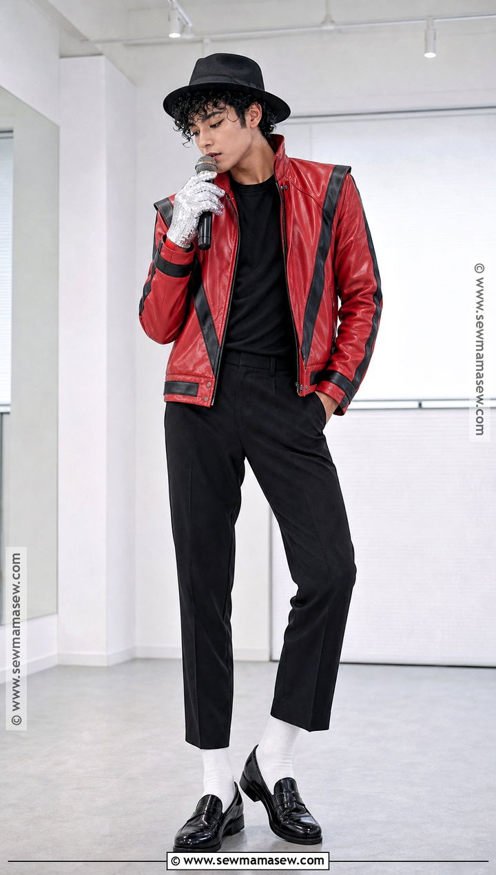 Michael Jackson Red Jacket Costume - 30 iconic singers costumes