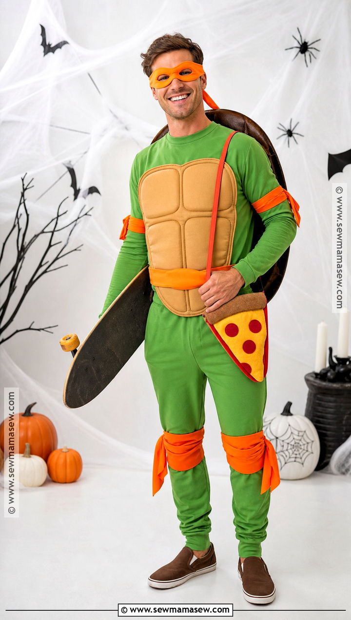 Michelangelo Ninja Turtle Costume - 30 ninja turtles halloween costumes