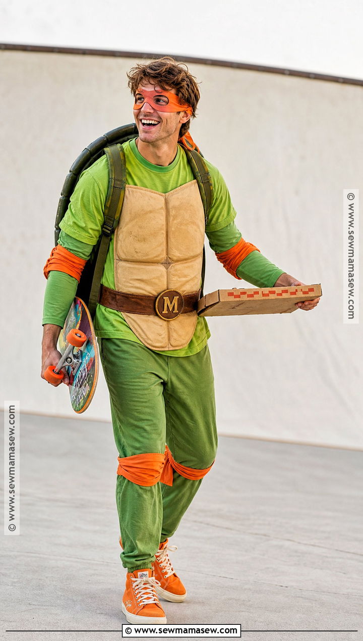 Michelangelo Ninja Turtle Costume - 30 ninja turtle halloween costume ideas