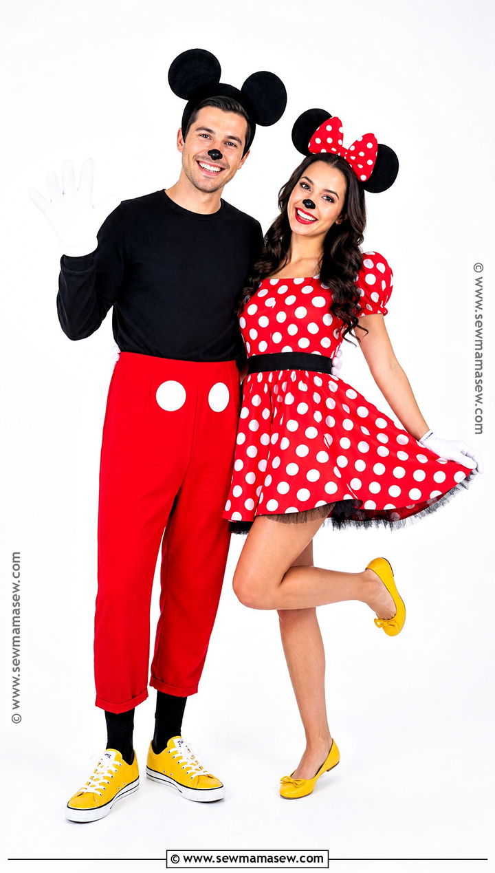 Mickey And Minnie Couple Costume - 40 iconic halloween costumes for couples