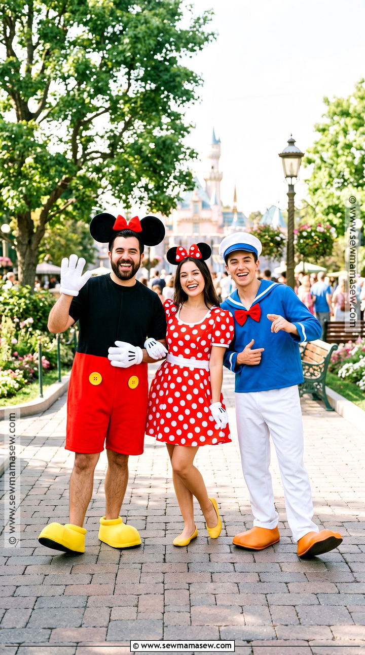 Mickey Minnie And Donald Costume - 30 trio disney costumes