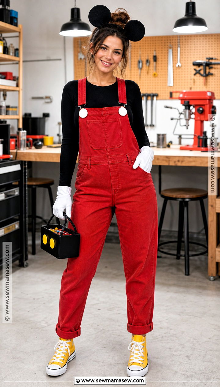 Mickey Mouse Costume With Overalls - 35 mickey mouse costume ideas