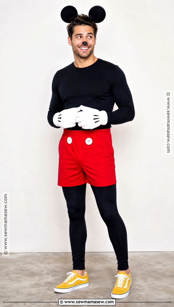 Mickey Mouse Costume With Red Shorts - 35 disney costume ideas
