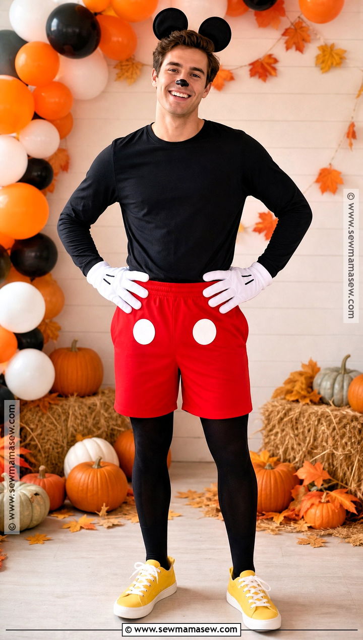 Mickey Mouse Costume With Red Shorts - 40 disney costume ideas
