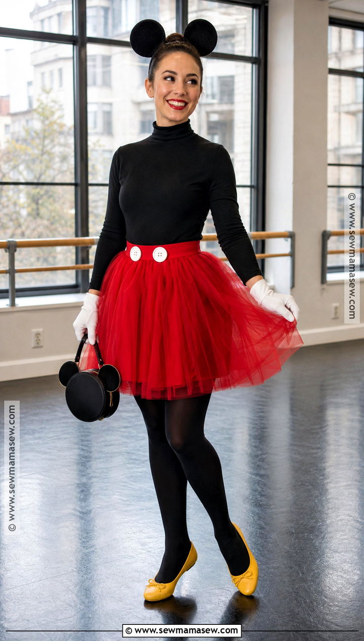 Mickey Mouse Costume With Tulle Skirt - 35 mickey mouse costume ideas