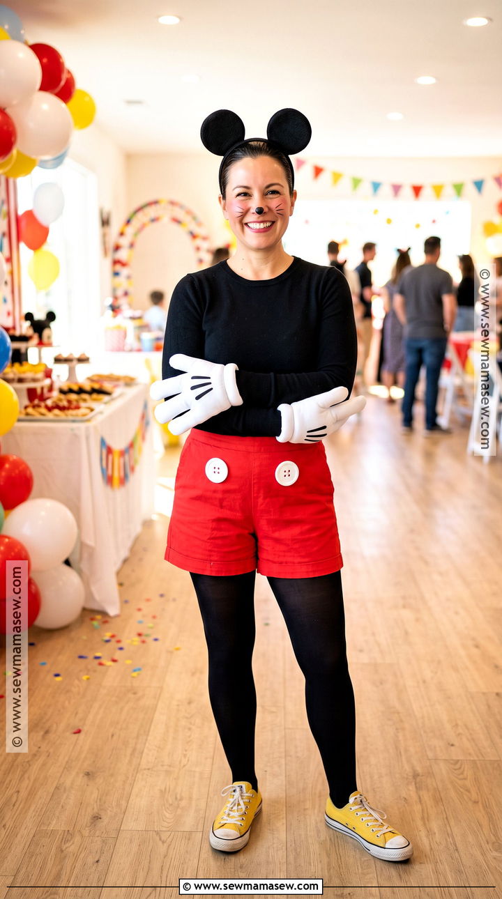 Mickey Mouse Costume - 30 Easy Disney Character Costumes