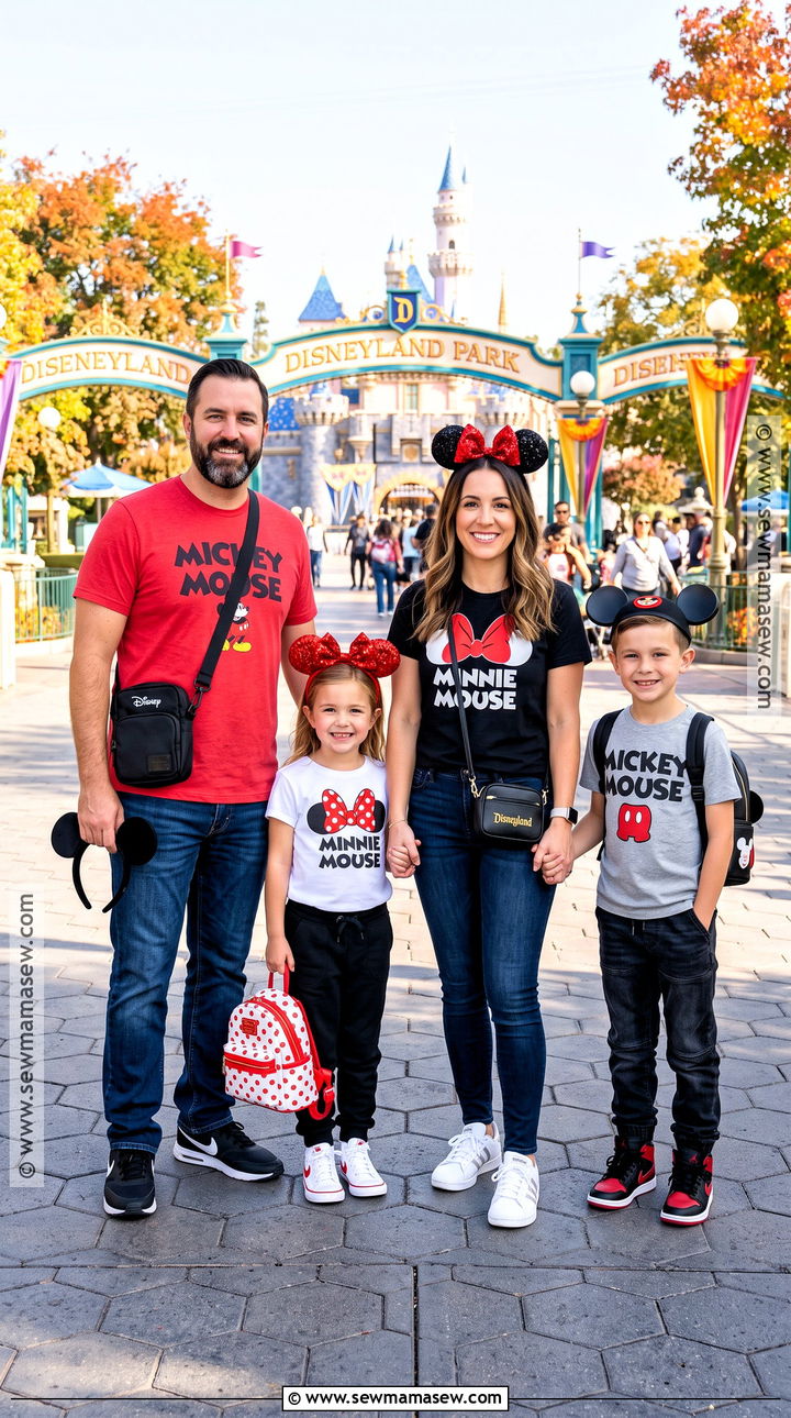 Mickey Mouse Disneyland Family Outfit - 15 disneyland family outfits fall