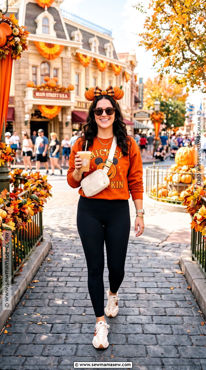 Mickey Pumpkin Fall Disney Outfit - 25 fall disney outfits