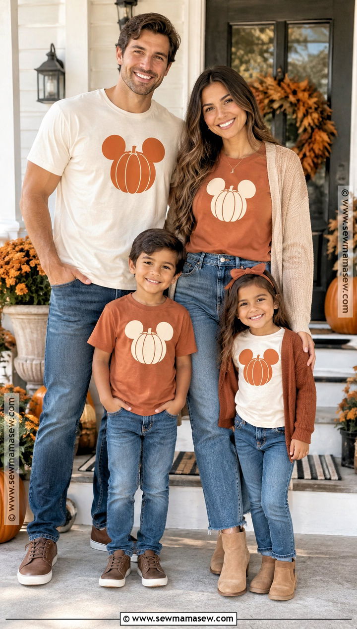 Mickey Pumpkin Thanksgiving Shirt Outfit - 15 disney family shirts thanksgiving