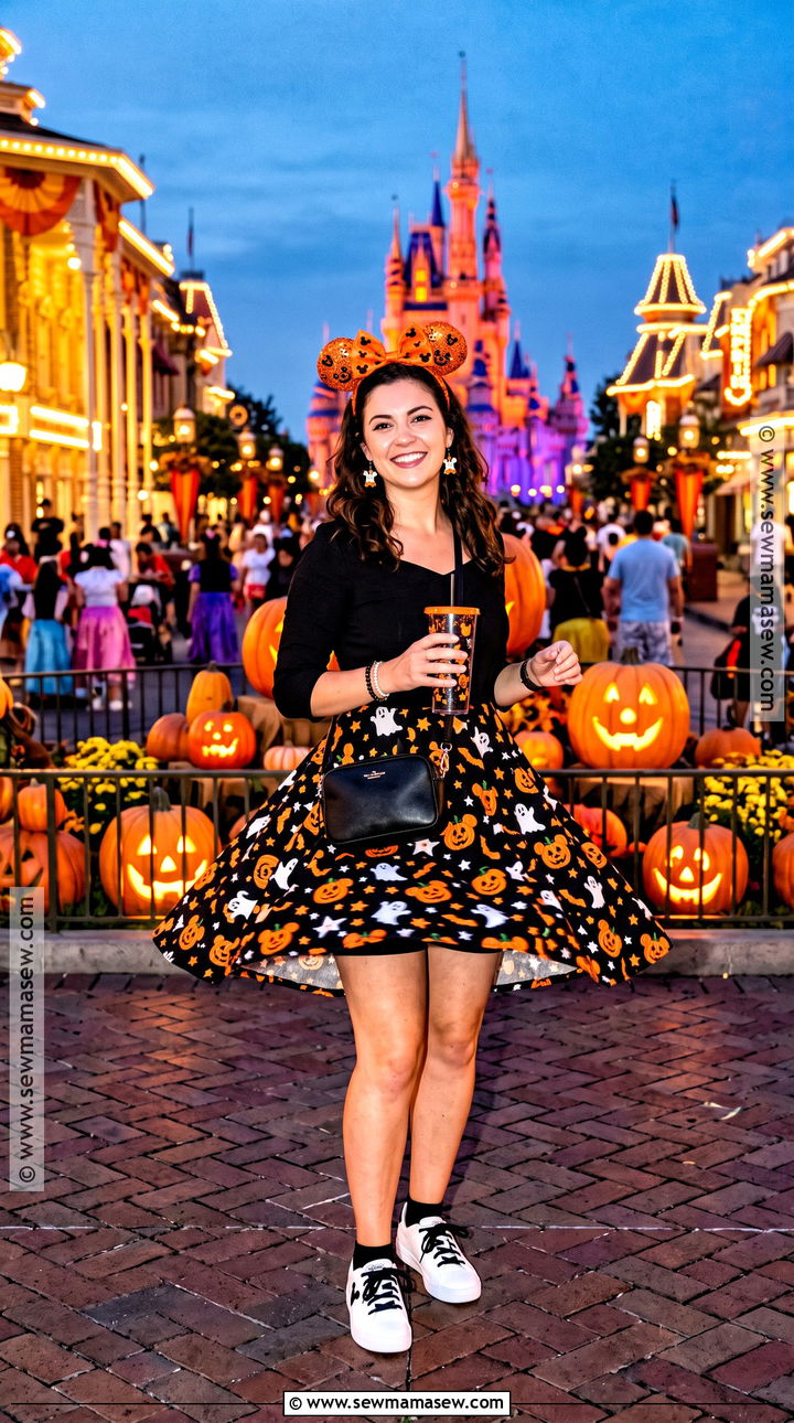 Mickeys Halloween Party Dress And Sneakers Outfit - 15 October Disney World Outfits
