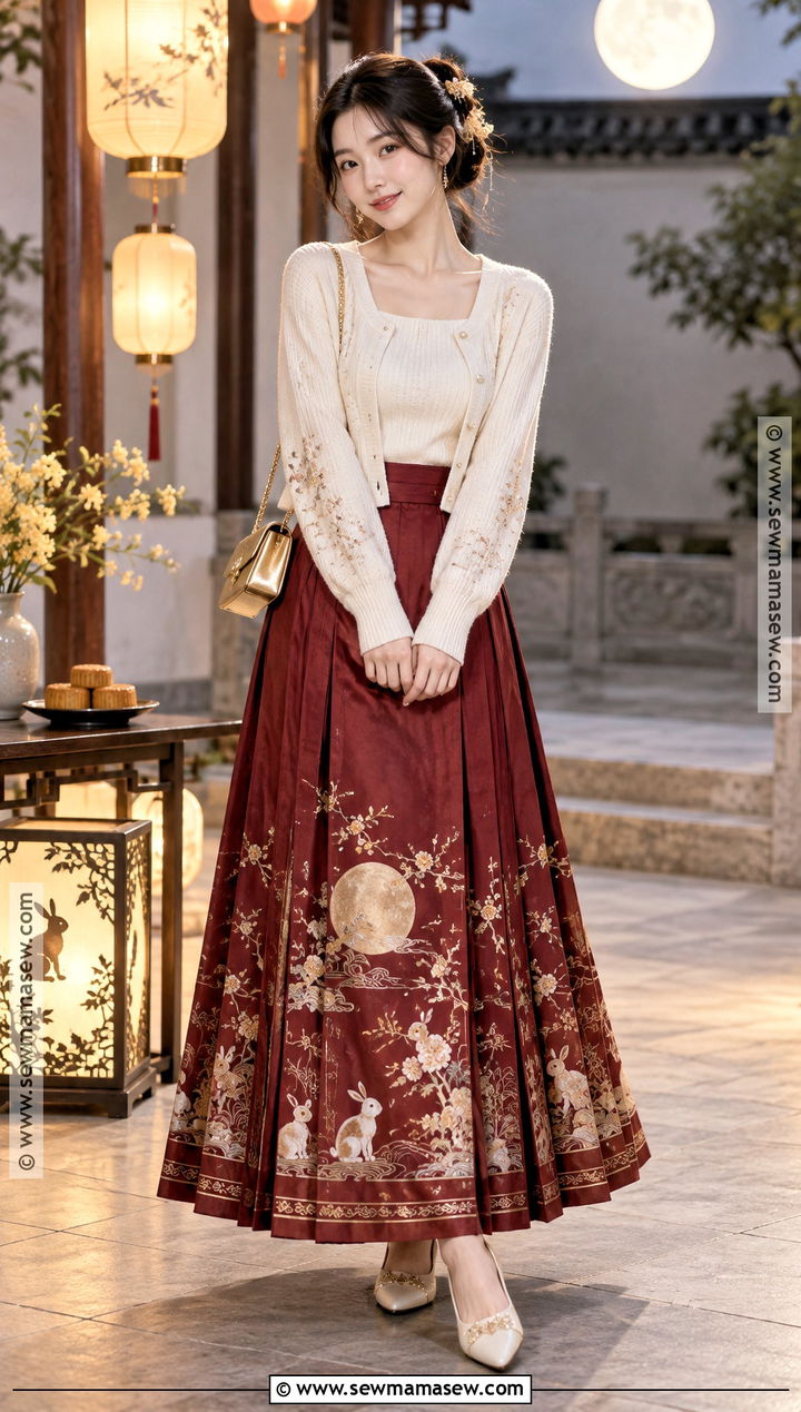 Mid Autumn Festival Mamianqun Skirt Outfit - 20 mid autumn festival outfit ideas