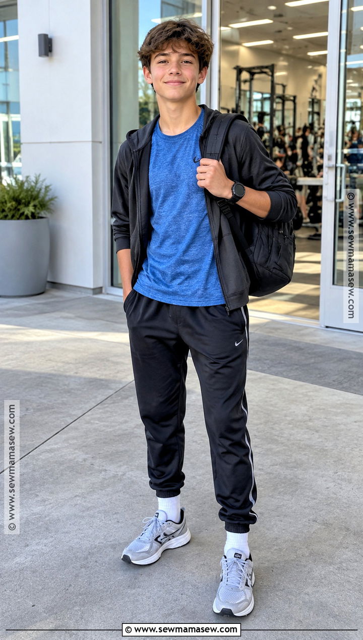 Middle School Athletic Tee And Track Pants Outfit - 15 cute back to school outfits middle school