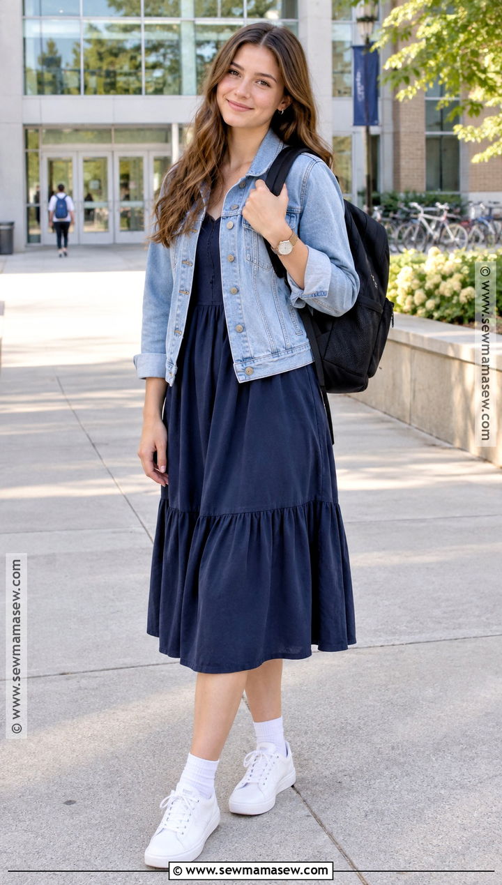 Midi Dress Back To School Outfit - 20 di back to school outfit ideas