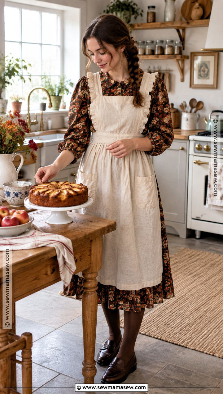 Midi Dress Fall Baking Outfit - 15 Fall Baking Outfit Inspiration Ideas