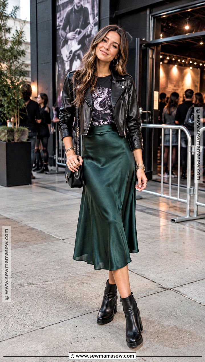 Midi Skirt Fall Concert Outfit - 25 fall concert outfit ideas