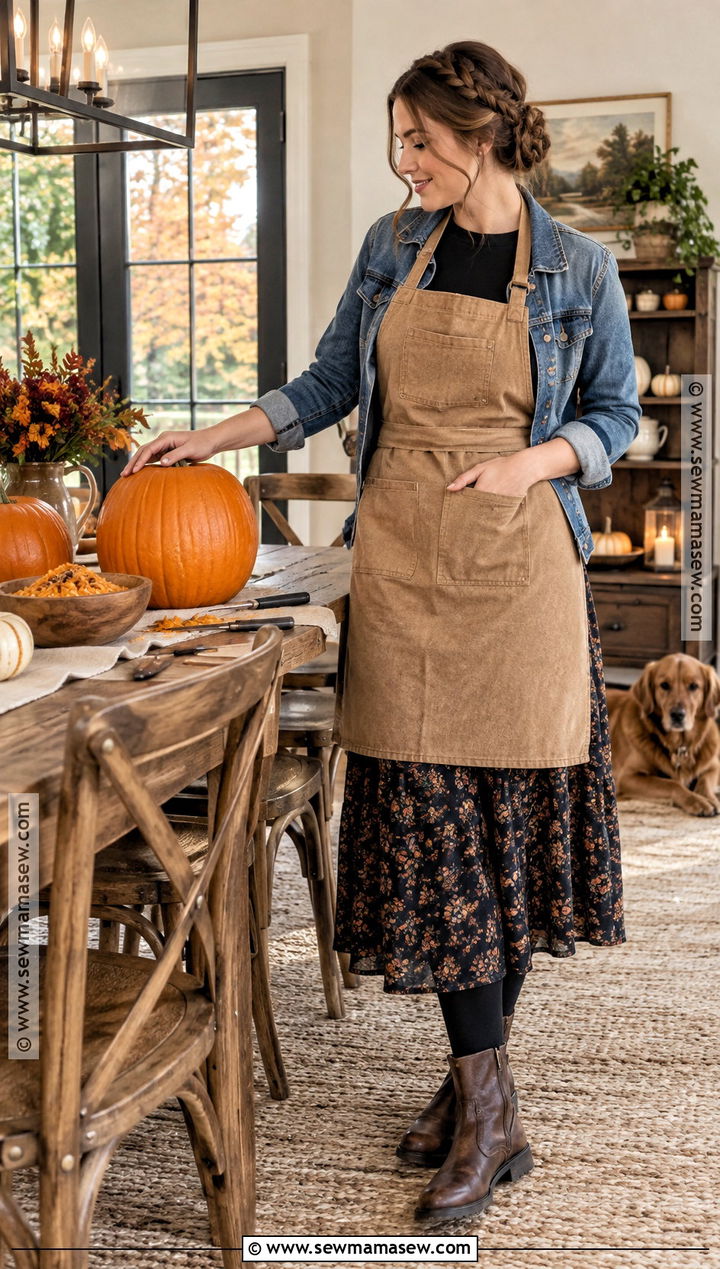 Midi Skirt Pumpkin Carving Outfit - 20 Pumpkin Carving Outfit Ideas