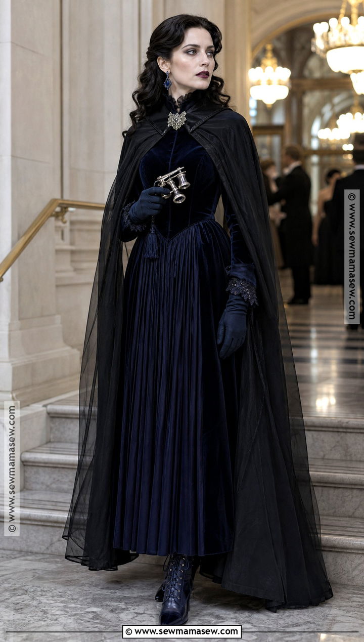 Midnight Blue Victorian Vampire Costume - 30 vampire dress victorian ideas