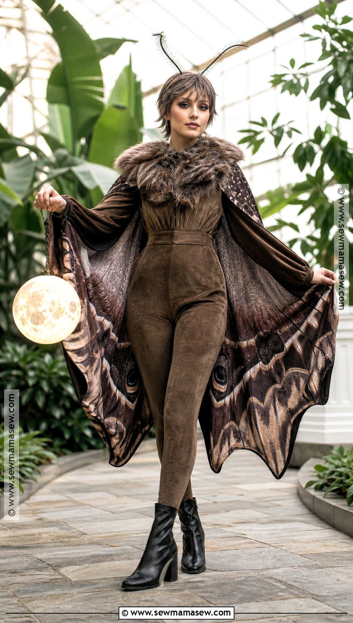 Midnight Moth Costume With Patterned Wings - 35 spooky halloween costumes