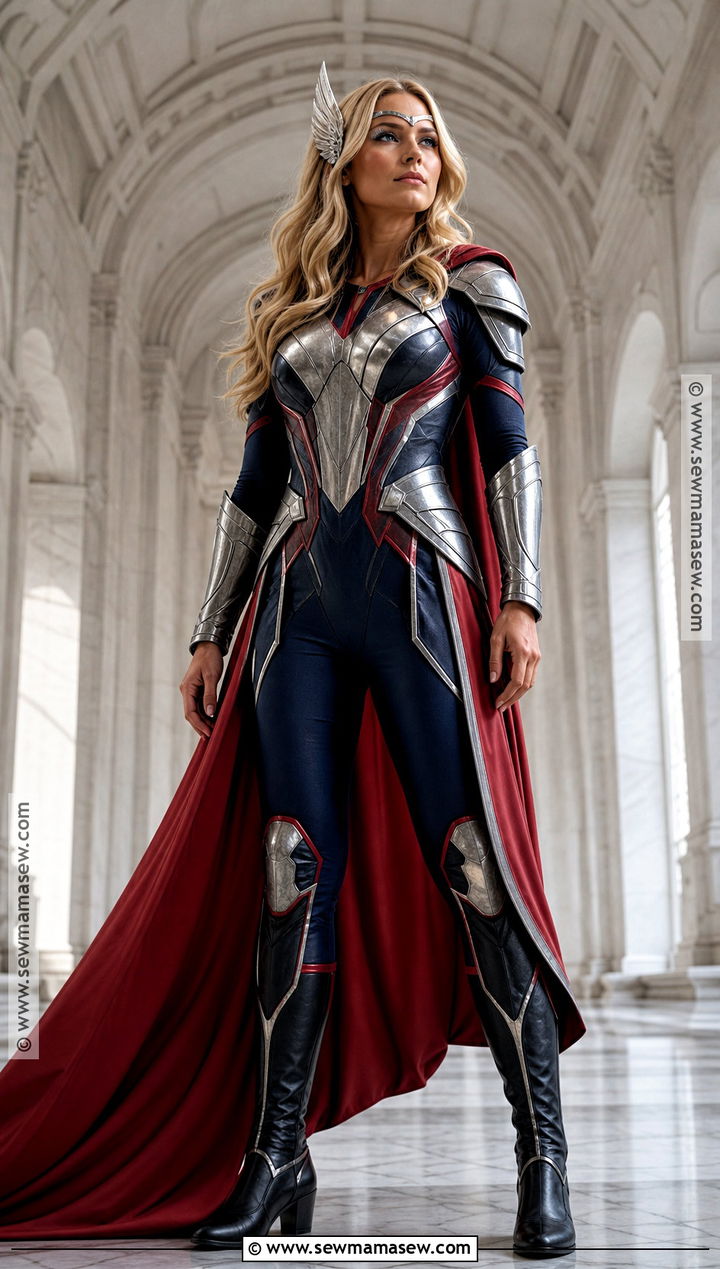 Mighty Thor Blue And Silver Costume - 35 Superhero Costumes for Females