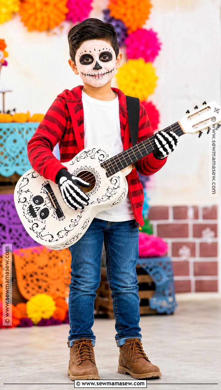 Miguel Skeleton Costume - 30 coco halloween costume ideas