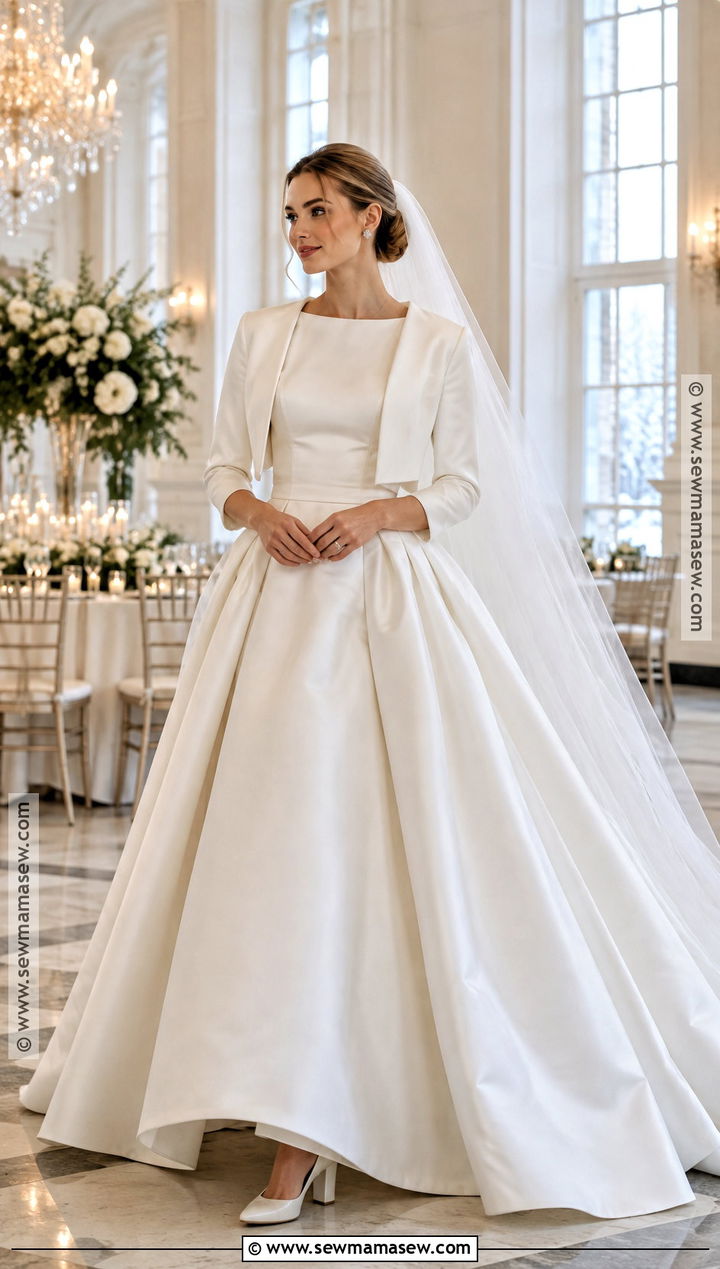 Mikado Ball Gown Wedding Dress - 15 Wedding Dresses November Brides