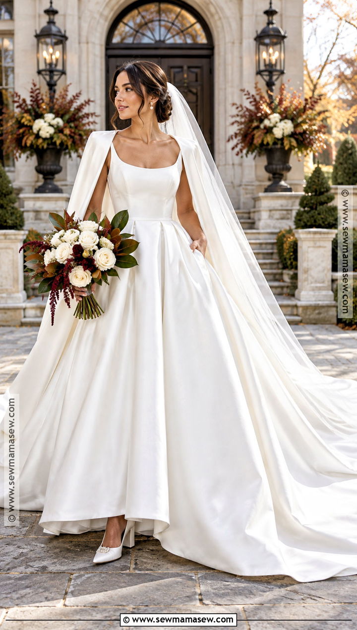 Mikado Ball Gown for Fall Wedding - 20 fall wedding gowns