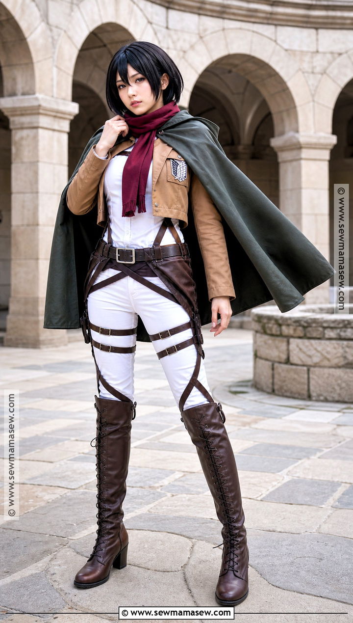 Mikasa Ackerman Cosplay Costume - 30 female cosplay anime ideas