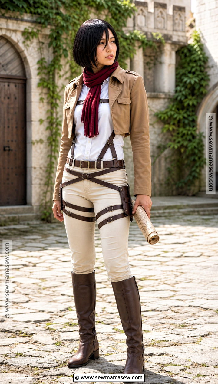 Mikasa Ackerman Costume With Short Black Hair - 35 black hair costume ideas